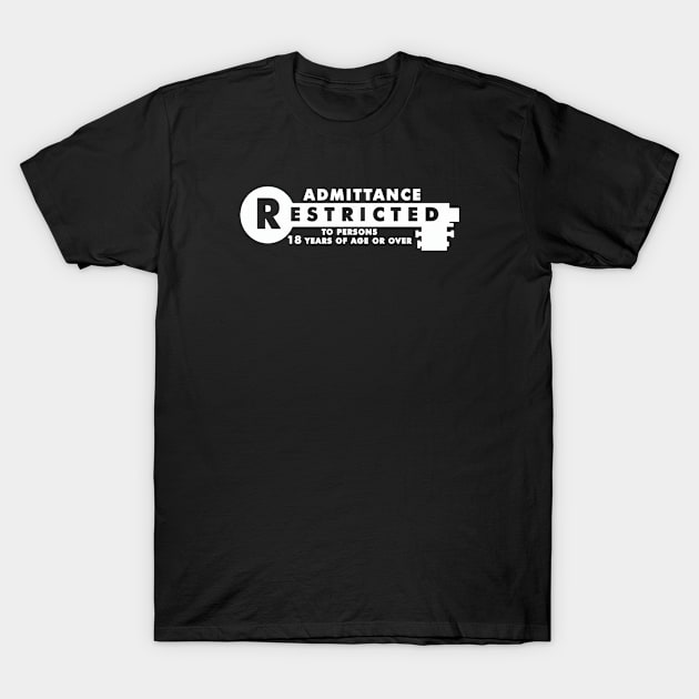 Restricted Key Rating T-Shirt by Chumley6366